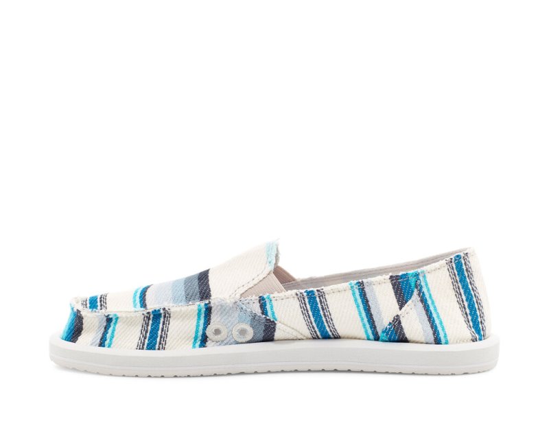 Sanuk Donna Blanket Slip On Women's Shoes Blue | Canada 155FDN